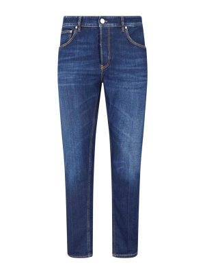 PT TORINO: Jeans Rectos - Vaqueros Rectos - Azul