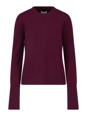 SA SU PHI: Suéteres con cuello pico - Suéter Cuello Redondo - Rojo