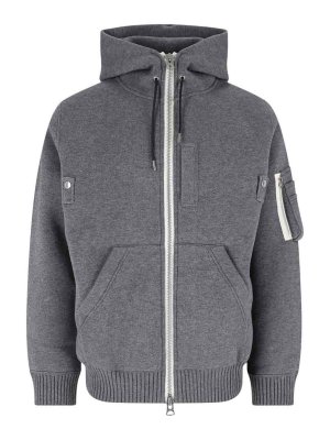 Sacai: Sweatshirts & Sweaters - Zip-up hoodie
