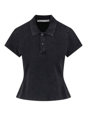 ALEXANDER WANG: Polos  - Polo - Noir