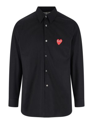 Comme des Garçons Play: shirts - Logo Shirt