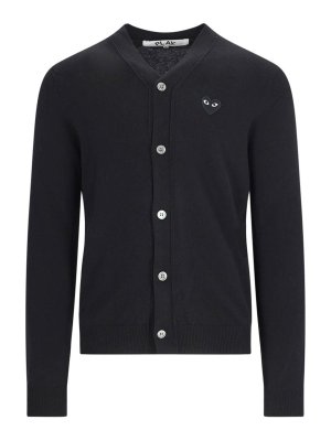 Comme des Garçons Play: Cárdigans - Cárdigan - Negro