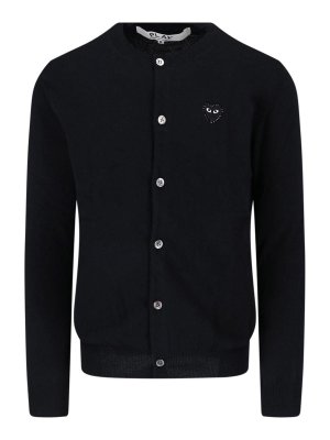 Comme des Garçons Play: Cárdigans - Cárdigan - Negro