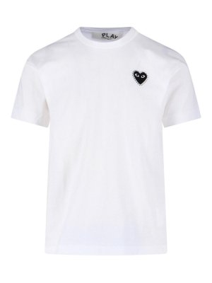 Comme des Garçons Play: T-shirts - T-Shirt - Weiß