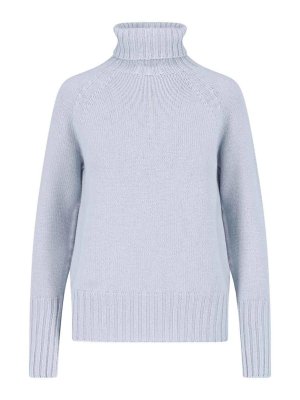DRUMOHR: Rollkragenpullover  und Polo-Ausschnitt - Rollkragenpullover - Hellblau