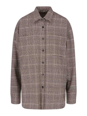 ERMANNO SCERVINO: camicie - Camicia A Quadri In Lana Vergine