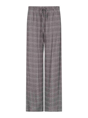 ERMANNO SCERVINO: casual trousers - Wide Checked Trousers