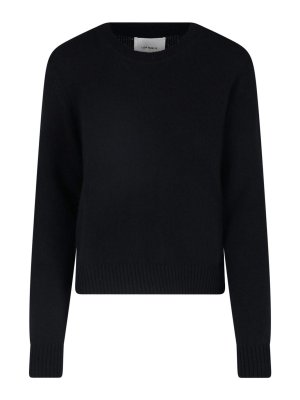 LISA YANG: Strickpullover mit Rundhalsausschnitt - Rundhalspullover - Schwarz