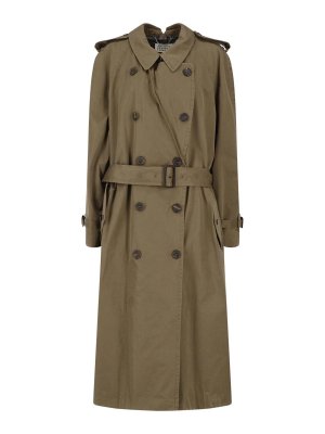 Maison Margiela: trench coats - Cotton Trench Coat