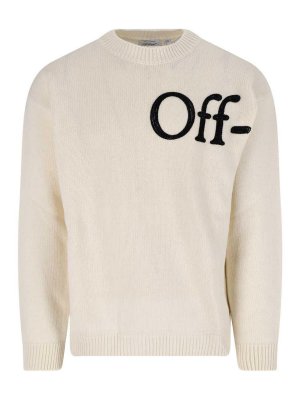 OFF-WHITE: クルーネック - クルーネック - クリーム