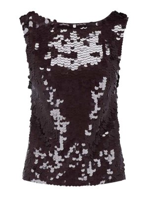 P.A.R.O.S.H.: Tops & Tank tops - Sequin Top