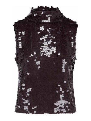 P.A.R.O.S.H.: Tops und Tank Tops - Top - Braun