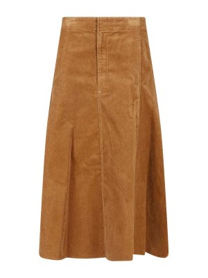 POLO RALPH LAUREN: Knee length skirts & Midi - Corduroy Midi Skirt