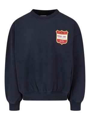 RHUDE: Sweatshirts & Sweaters - Filatro Crest Ls Sweatshirt