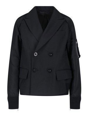 Sacai: Vestes de costume - Blazer - Noir