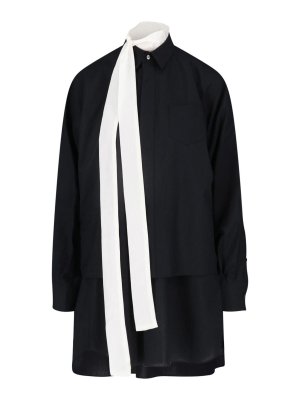 Sacai: ショートドレス - ショートドレス - 黒