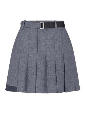 Sacai: Trousers Shorts - Wool Blend Shorts