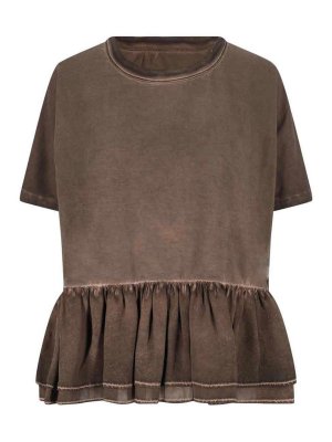 UMA WANG: T-shirts - T-Shirt - Braun