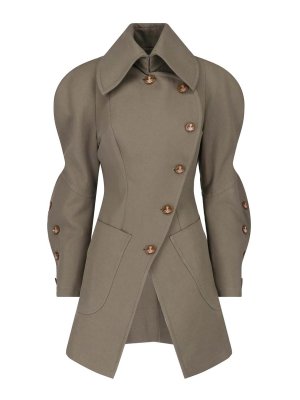 VIVIENNE WESTWOOD: Blazer - Blazer - Marrón Topo