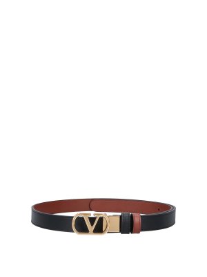 VALENTINO GARAVANI: cinture - Cintura Reversibile Vlogo Siganture