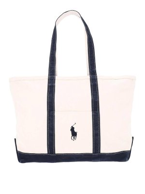 POLO RALPH LAUREN: トートバッグ - トートバッグ - クリーム