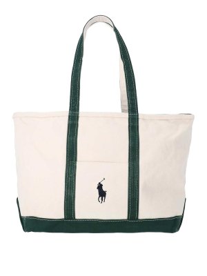 POLO RALPH LAUREN: トートバッグ - トートバッグ - クリーム