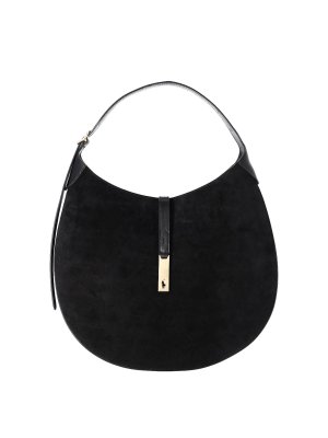 POLO RALPH LAUREN: shoulder bags - Large Suede Shoulder Bag