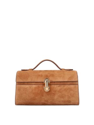 SAVETTE: Clutch - Pochette - Marron