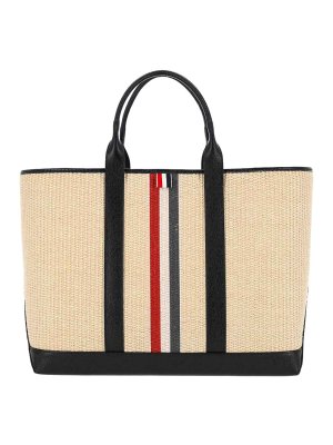 THOM BROWNE: Sacs à main - Sac Cabas - Beige