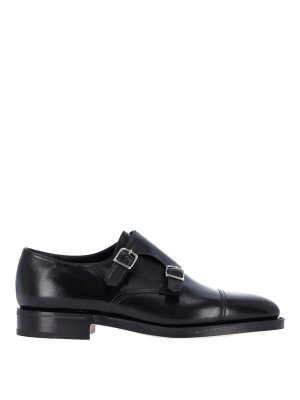 JOHN LOBB: ロファー＆スリッパ - ローファー - 黒