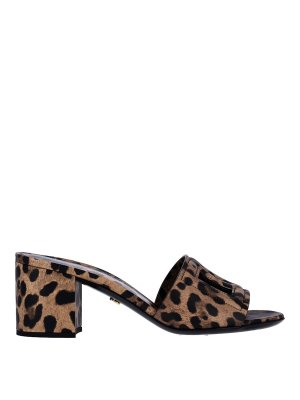 DOLCE & GABBANA: sandals - Logo Slides Sandals