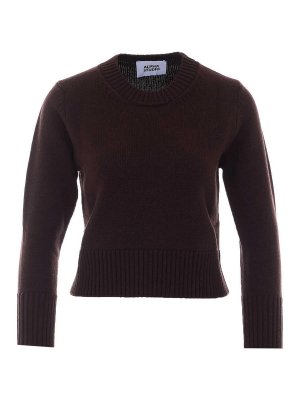 ALPHA STUDIO: Strickpullover mit Rundhalsausschnitt - Rundhalspullover - Braun