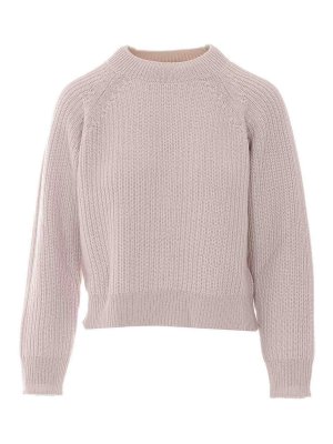 ALPHA STUDIO: Strickpullover mit Rundhalsausschnitt - Rundhalspullover - Rosa