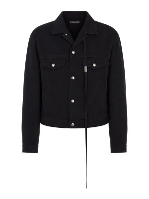 ANN DEMEULEMEESTER: denim jacket - Standard Raf Denim Jacket