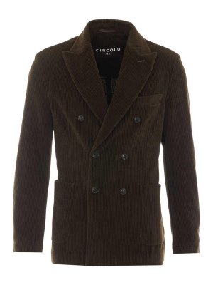 CIRCOLO 1901: blazers - Velvet Double Breasted Jacket