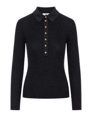 ELISABETTA FRANCHI: Suéteres con cuello pico - Suéter Cuello Redondo - Negro