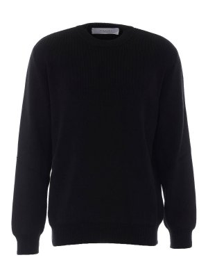 GOLDEN GOOSE: Suéteres con cuello pico - Suéter Cuello Redondo - Negro