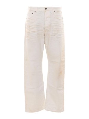 HAIKURE: Jeans à jambe droite - Jean Droit - Blanc