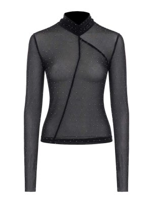 Liu Jo: Tops & Tank tops - Transparent Effect Long Sleeves Top