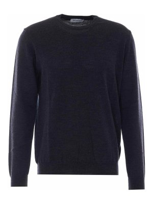 PREMIATA: Strickpullover mit Rundhalsausschnitt - Rundhalspullover - Grau