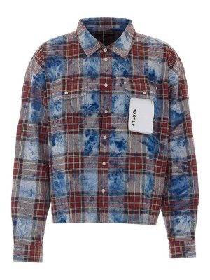 PURPLE BRAND: camicie - Camicia a quadri