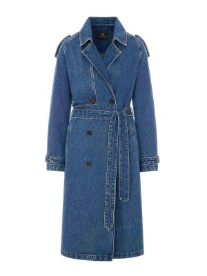 ANINE BING: Trenchs - Trench-Coat - Bleu