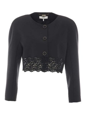 CHLOE': crew necks - Cropped Jacket
