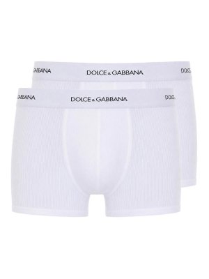 DOLCE & GABBANA: Badeanzüge und Badehosen - Badehose - Weiß