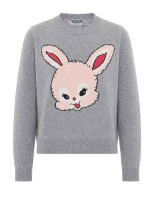 ESSENTIEL ANTWERP: Suéteres con cuello pico - Suéter Cuello Redondo - Gris