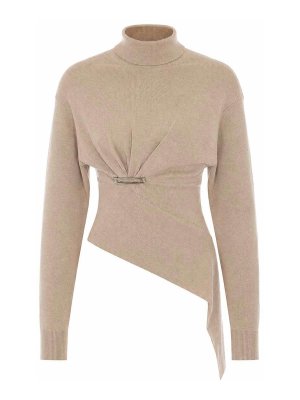 LANVIN: Strickpullover mit Rundhalsausschnitt - Rundhalspullover - Beige