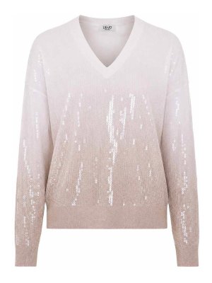 Liu Jo: maglia collo rotondo - Maglione con paillettes