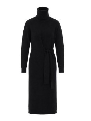 Liu Jo: Strickpullover mit Rundhalsausschnitt - Rundhalspullover - Schwarz