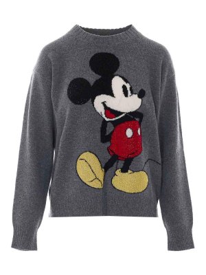 Liu Jo: Strickpullover mit Rundhalsausschnitt - Rundhalspullover - Grau