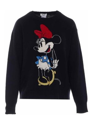 Liu Jo: Strickpullover mit Rundhalsausschnitt - Rundhalspullover - Schwarz
